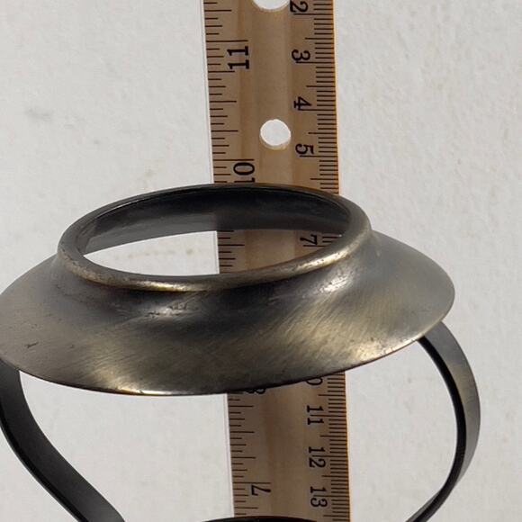 PartyLite Vintage Lotus Mid Century Modern Metal Candle Holder Tealight 10" - Picture 3 of 16